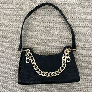 purse black and gold chain snake handbag shoulder bag women’s